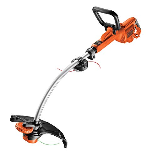 BLACK+DECKER Electric Strimmer Grass Trimmer 900 W 35 cm with Wheel Edge Guide and Adjustable Second Handle GL9035-GB
