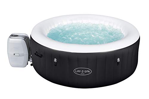 Lay-Z-Spa Miami Hot Tub, 120 AirJet Massage System Inflatable Spa with Freeze Shield Technology, 2-4 Person