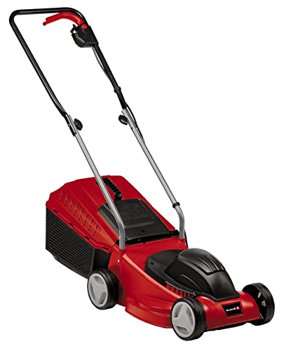 Einhell GE-EM 1032 Electric Lawnmower -- 32cm Cutting Width, 30L Grass Box, 3 Cutting Height Levels -- Lightweight, Walk-Behind Lawn Mower For Small Gardens