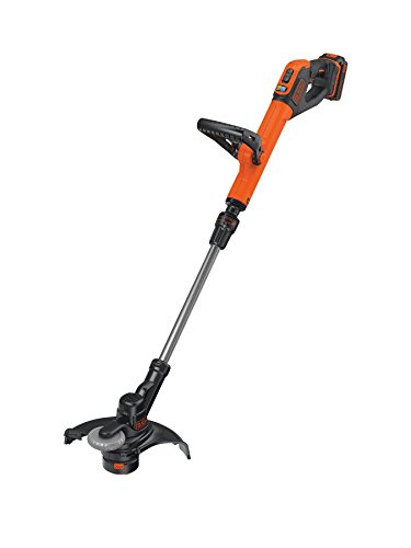 BLACK+DECKER String Grass Trimmer, Cordless 28 cm. 2.0Ah Lithium Ion Battery, Orange, STC1820PC-GB